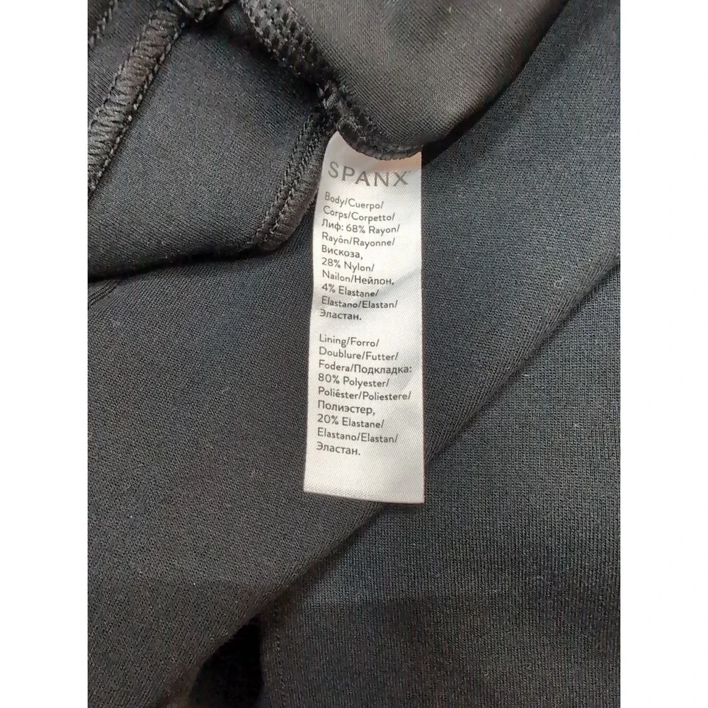 Spanx Womens 1X Ponte Flare Pants 20252R Black Stretch Pull On Slimming